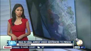Man in viral arrest video sentenced to prison