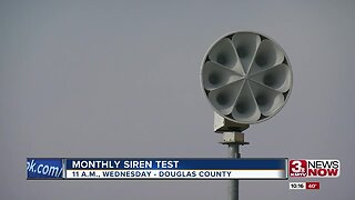 Monthly siren tests starting Wednesday