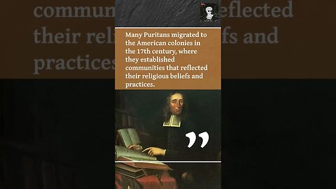 Discover Who the Puritans Were in 60 Seconds or Less! #shorts #puritan #puritanos #podcast #church