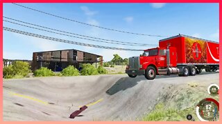 TruckFails | Trucks vs Massive Potholes #02 | BeamNG.Drive |TrucksFails