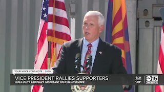 Vice President Mike Pence rallies supporters