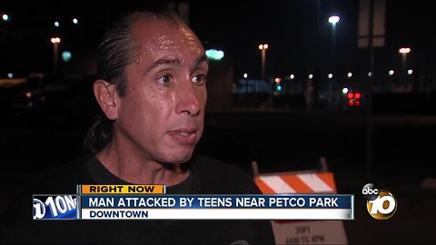 Teens attack man near Petco Park