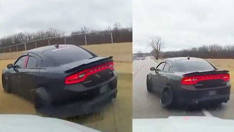 Police Chase Dodge Charger V8 Ends Without Tires Dayton PD Feb. 22-2022