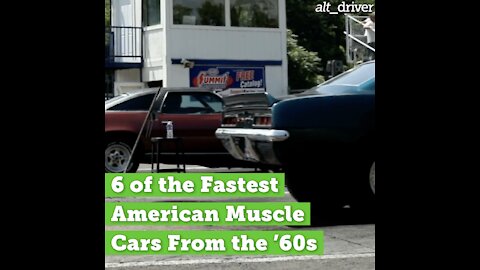 6 of the Fastest American Muscle Cars From the ’60s