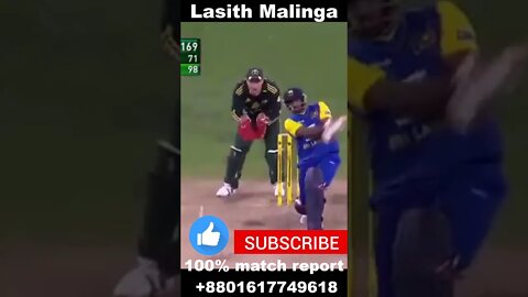 Lasith Malinga six #shorts #cricketshort