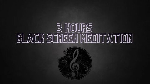 #3Hours #BlackScreen #Meditation #SleepMeditation