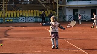 Little Girl Is A Future Tennis Superstar