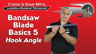 Sawmill Bandsaw Blade Basics 5 - Hook Angle