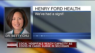 Local hospitals reaching capacity