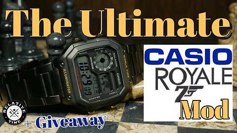 Turn Your Casio Royale Into a HIGH Roller! SKXMOD Royale Kit Review + Giveaway
