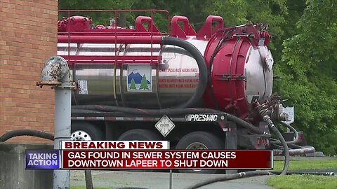 Gas found in sewer system causes downtown Lapeer to shut down