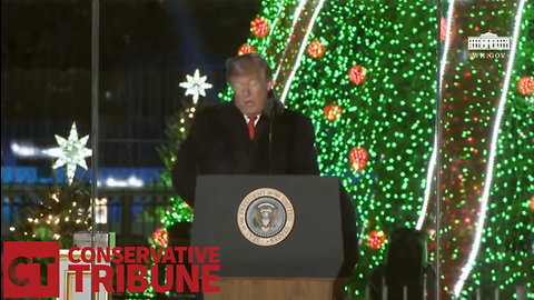 Watch: Trump Literally Puts ‘Christ’ Back in Christmas at WH Christmas Tree Lighting