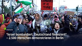 "Israel bombardiert, Deutschland finanziert" – 2.500 Menschen demonstrieren in Berlin