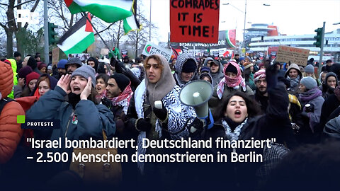 "Israel bombardiert, Deutschland finanziert" – 2.500 Menschen demonstrieren in Berlin