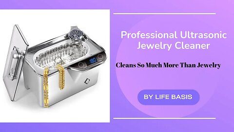 Professional Ultrasonic Cleaner - Cleans So Much More Than Jewelry