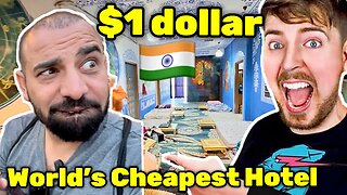 I stayed at the world's CHEAPEST hotel according to @MrBeast and didn't even know it