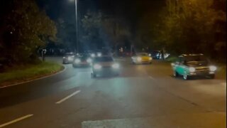 STREET RACING BEHIND POLICE