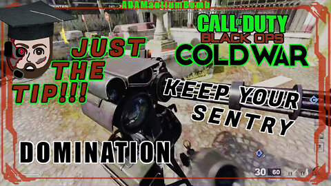 Keep Your Sentry Turret | Call of Duty, Cold War - Domination | PS5: Just The Tip!!! COD MP #shorts