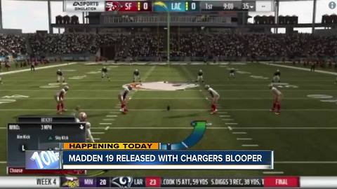 Madden 19 video game includes Chargers-related error