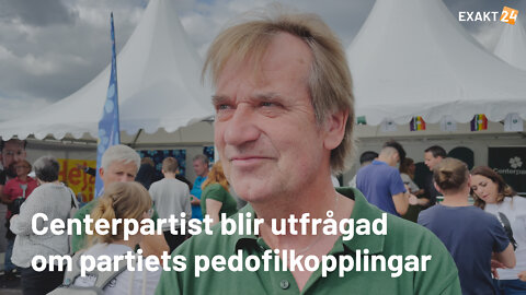 Centerpartist blir utfrågad om partiets pedofilkopplingar