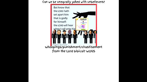 Can we be unequally yoked with unbelievers? Does God punish his children if they do wrong? WOGS