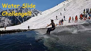 [4K] Skiing Grimentz, Easter Water Slide Challenge Pt 1/3, Val d'Anniviers Switzerland, GoPro HERO10
