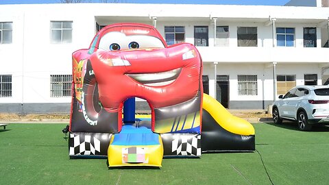 Cars Lightning McQueen Bounce House Slide#factory bounce house#factory slide#bounce #bouncy #castle