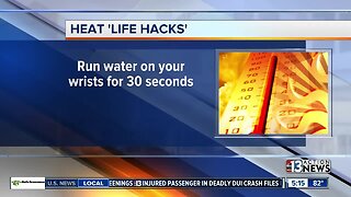 Heat Life Hack -- Water on wrist