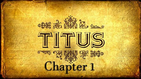 Titus Chapter 1 Bible Study