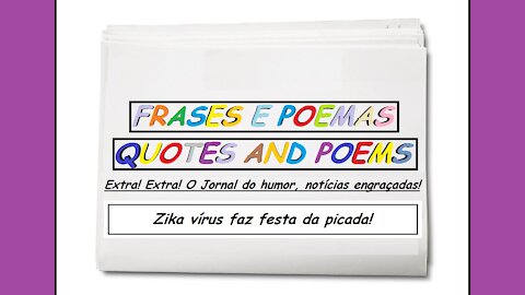 Notícias engraçadas: Zika vírus faz festa da picada! [Frases e Poemas]