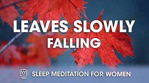 Like Leaves Slowly Falling Off of a Tree // Sleep Meditation for Women
