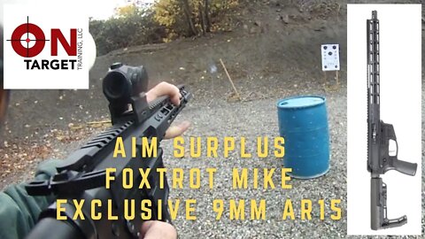Foxtrot Mike AIM Surplus Exclusive 9mm AR Review
