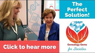 Need a Genealogy Speaker? The Genealogy Gems Society Package is the Solution!