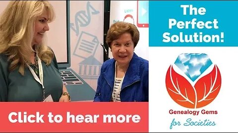 Need a Genealogy Speaker? The Genealogy Gems Society Package is the Solution!
