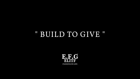 The Next 365 Days Think Passion, Think EFGELITF®, We build value for the future #EFGELITF