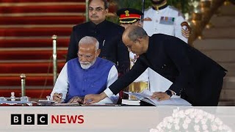 Narendra Modi sworn in as India's primeminister for third term | BBC News