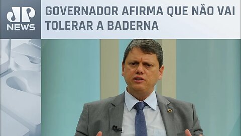 Tarcísio de Freitas diz que “quem invadir terras vai para cadeia”