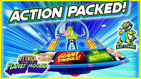 SO MUCH ACTION! GRANDPA!!! Invaders Attack From The Planet Moolah Slot