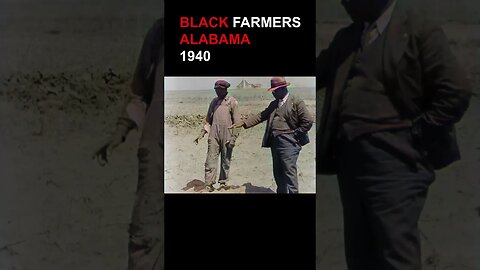 1940: African American Farmers in Alabama, Calhoun, Lowndes County | 60fps, AI Enhanced, Colorized