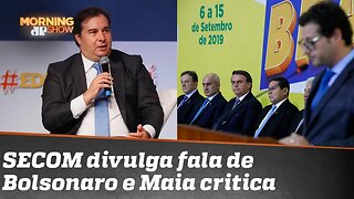 Secretaria da Presidência reverbera fala de Bolsonaro sobre 15/3. Maia: “Não é papel da Secom”