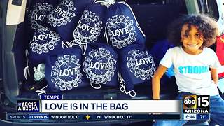 Valley family filling tote bags of love for those in need