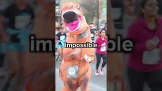 Marathon in Dinosaur Costume!