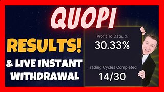 Quopi Update 📈 I Made 30.33% In Only 14 Days 💥 LIVE Instant Withdrawal 💰 My Favorite AI Trading Bot❓