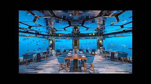 Underwater restaurant in the Maldives _ Surreal fine dining experience