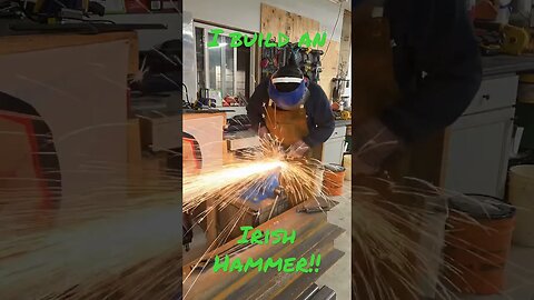 Irish Jammer: Railroad spikes and Rebar. Part 1 #tools #diy #hammer #homemade #blacksmith