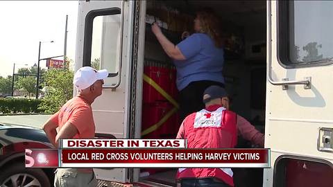 Two local Red Cross volunteers head south to help thousands forced from their flooded homes