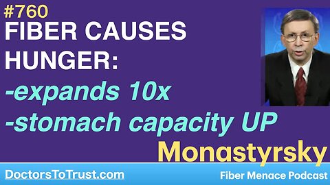 DR KONSTANTIN MONASTYRSKY 2 | FIBER CAUSES HUNGER: -expands 10x. -stomach capacity UP
