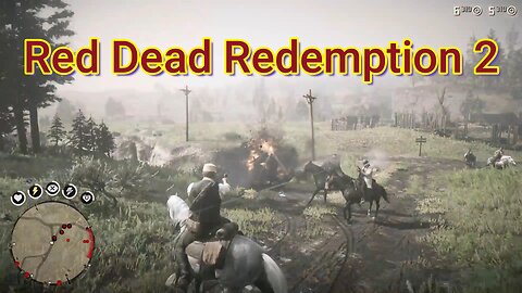 Red Dead Redemption 2 oil wagon goes Boom #reddeadredemption2