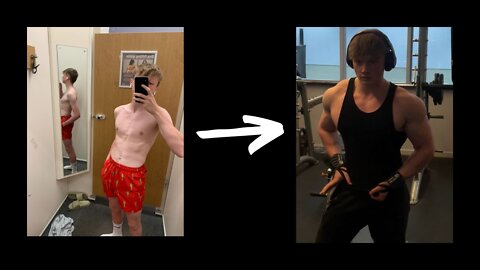 2 Year Body Transformation Skinny To Muscular (16-18) *60 LBS GAINED*