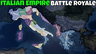 ITALIAN EMPIRE BATTLE ROYALE | Hoi4 Timelapse